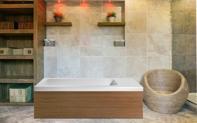 Pure 2L by Aquatica Back To Wall Stone Bathtub 1 web